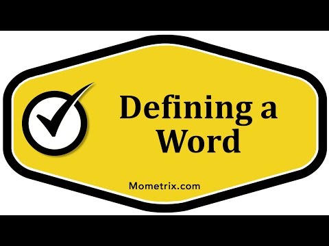 Defining a Word