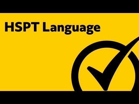 HSPT Test Prep Language Study Guide