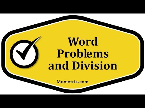 Word Problems and Division