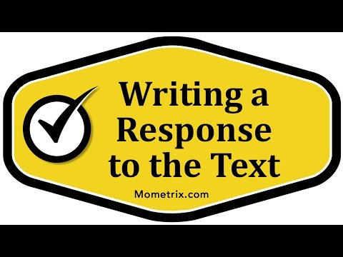 Writing a Response to the Text