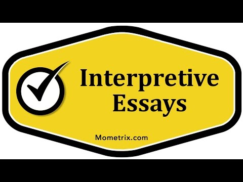 interpretive essay example
