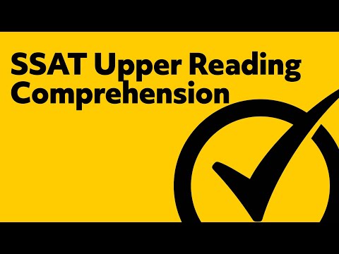 SSAT Upper Reading Comprehension Study Guide