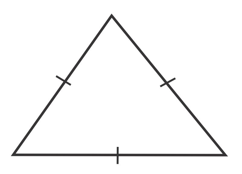 Triangle with all 3 sides congruent