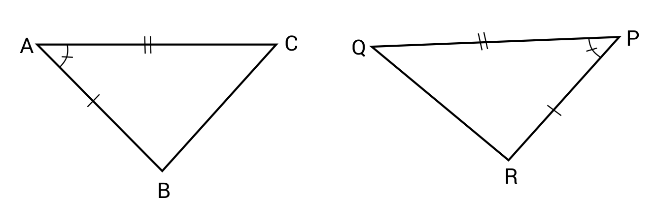 Two triangles displaying SAS