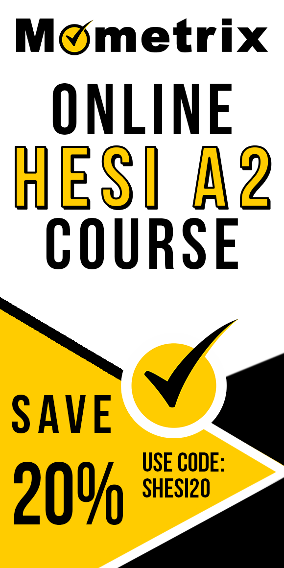 Save 20% on Mometrix HESI A2 online course. Use code: SHESI20.