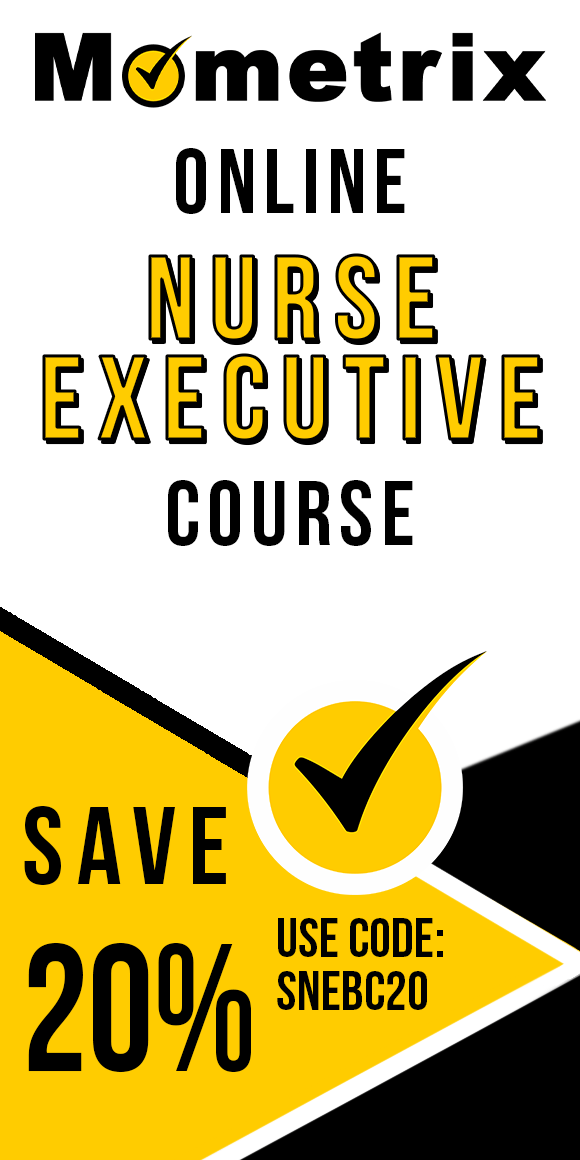 Click here for 20% off of Mometrix Nurse Executive online course. Use code: SNEBC20