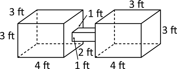 a composite rectangular prism fish tank