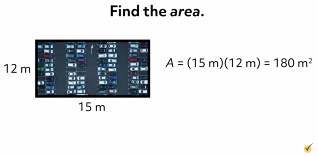 find the area of the rectangle