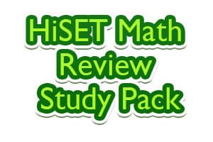 HiSET Math Review Study Pack