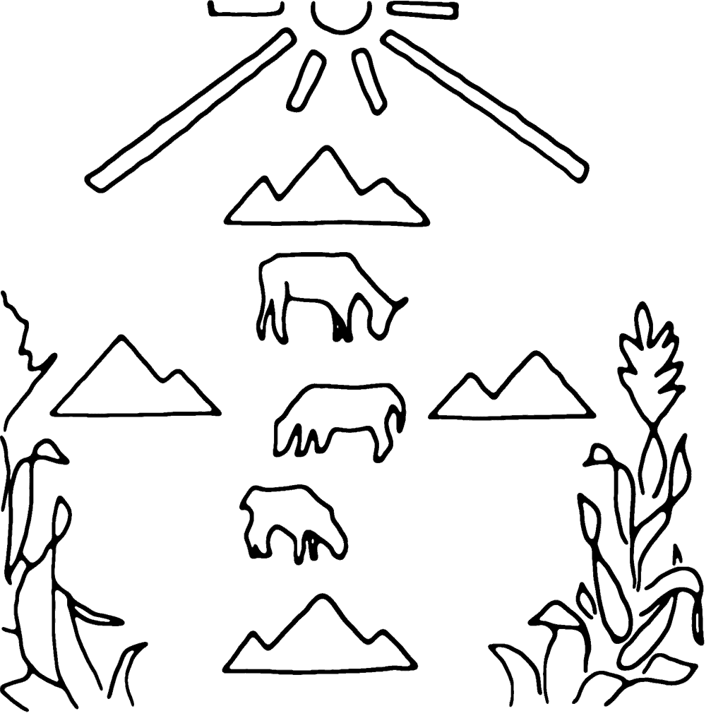 Navajo symbols illustration