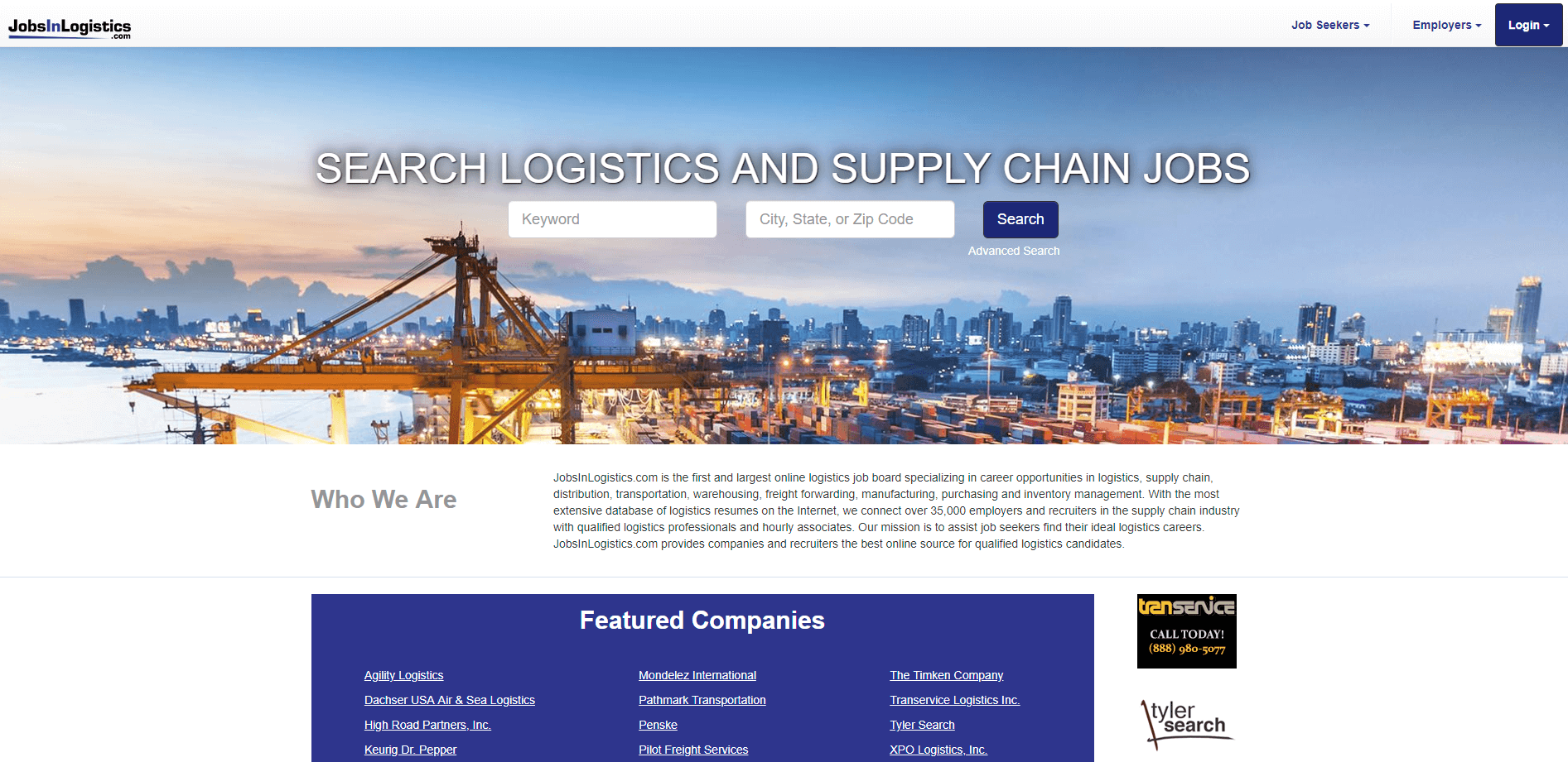 Click to go to JobsInLogistics.com