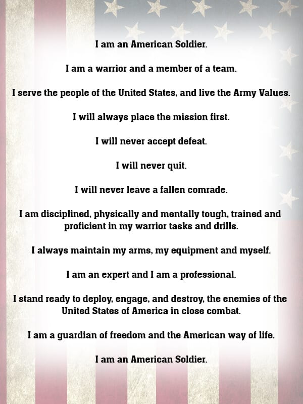 Soldiers Creed