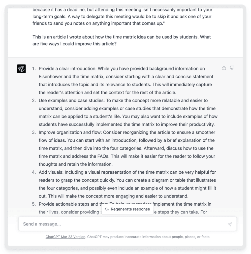 AI providing second pair of eyes on essay