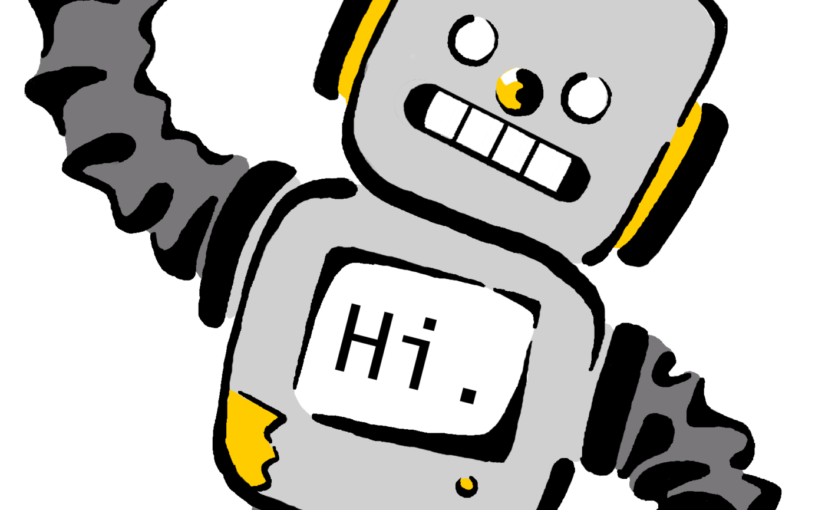 AI Robot Saying Hi