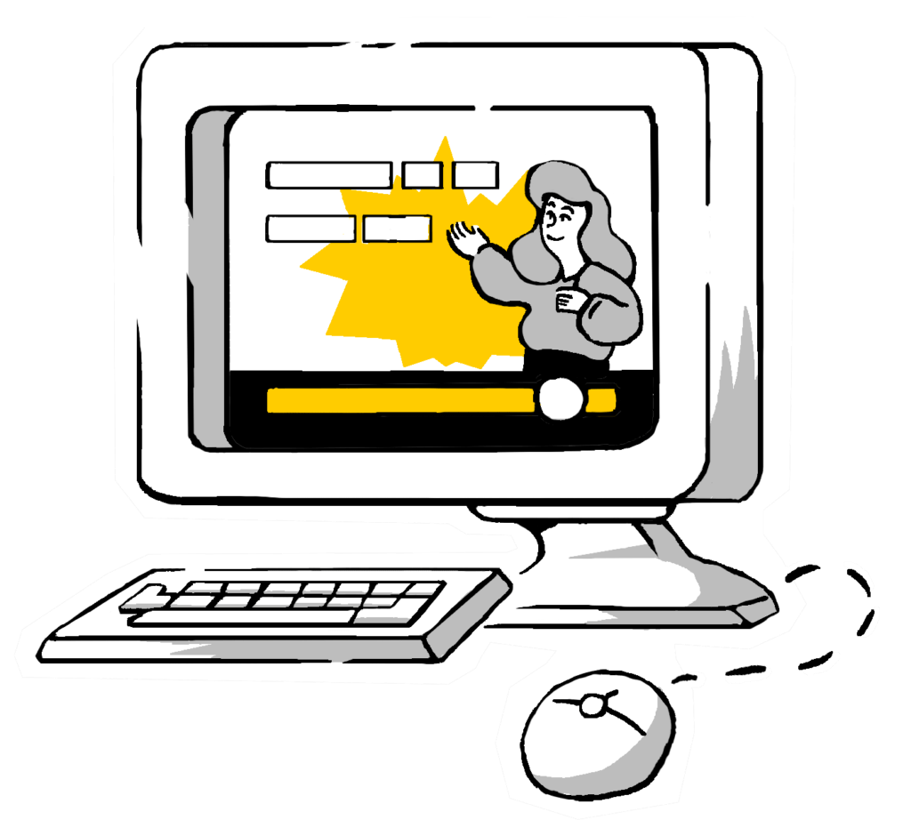 Woman shopping online