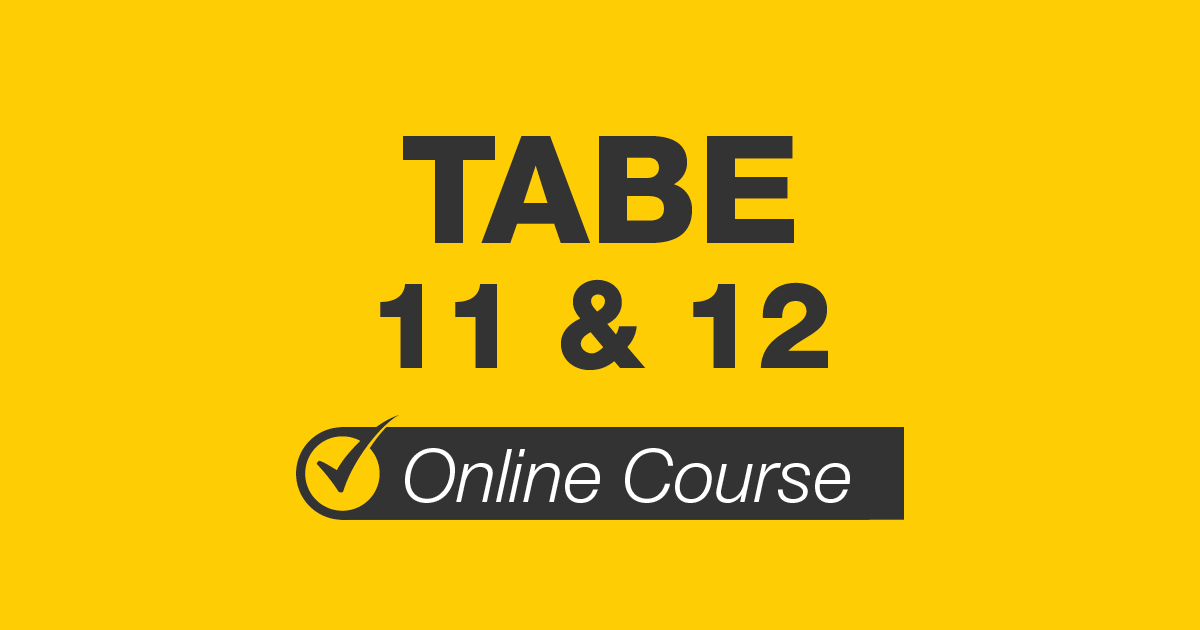 TABE 11-12 Online Course