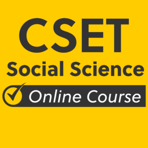 CSET Social Science online course thumbnail.